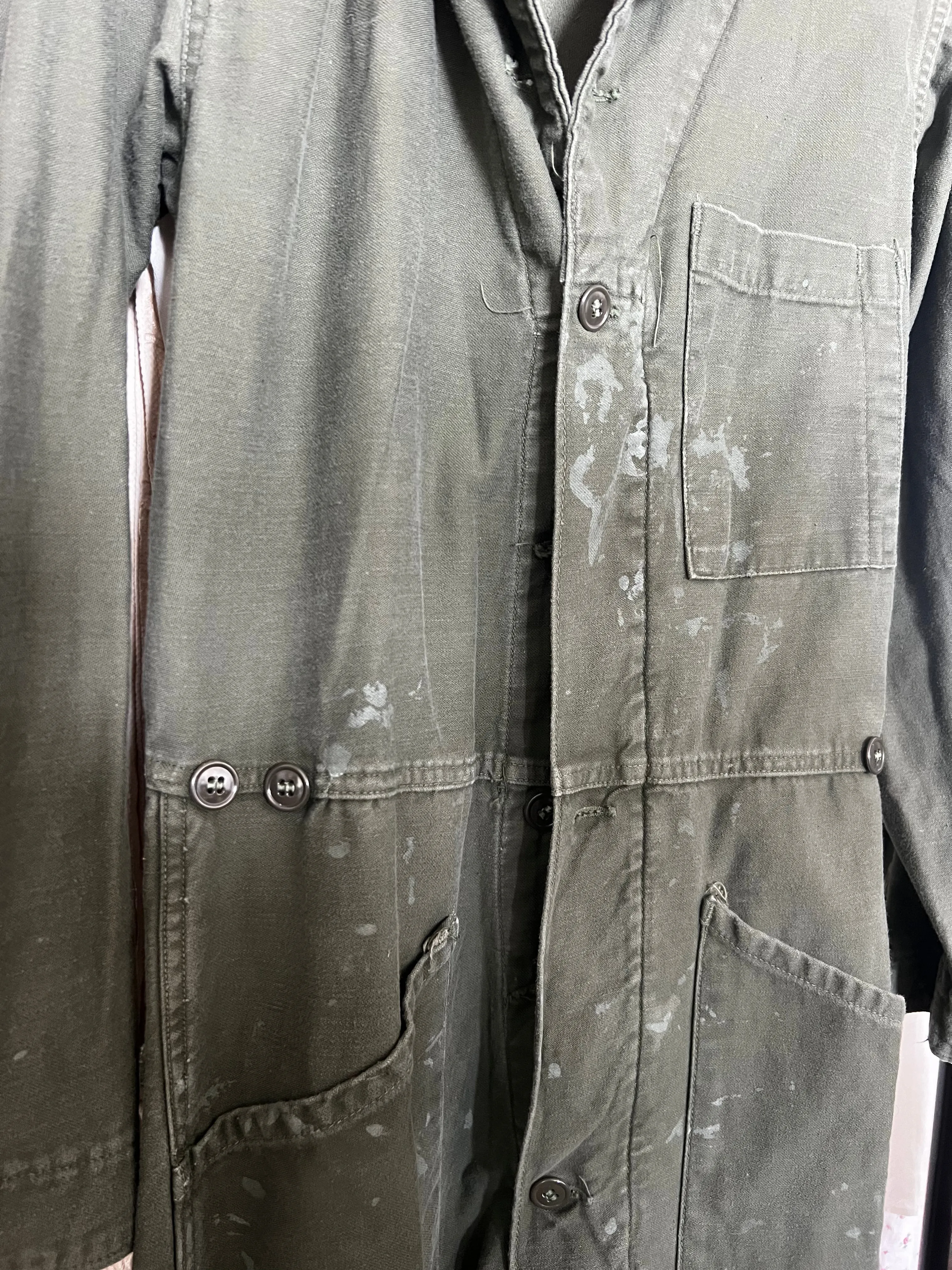 1970s Military Green Cotton Coveralls