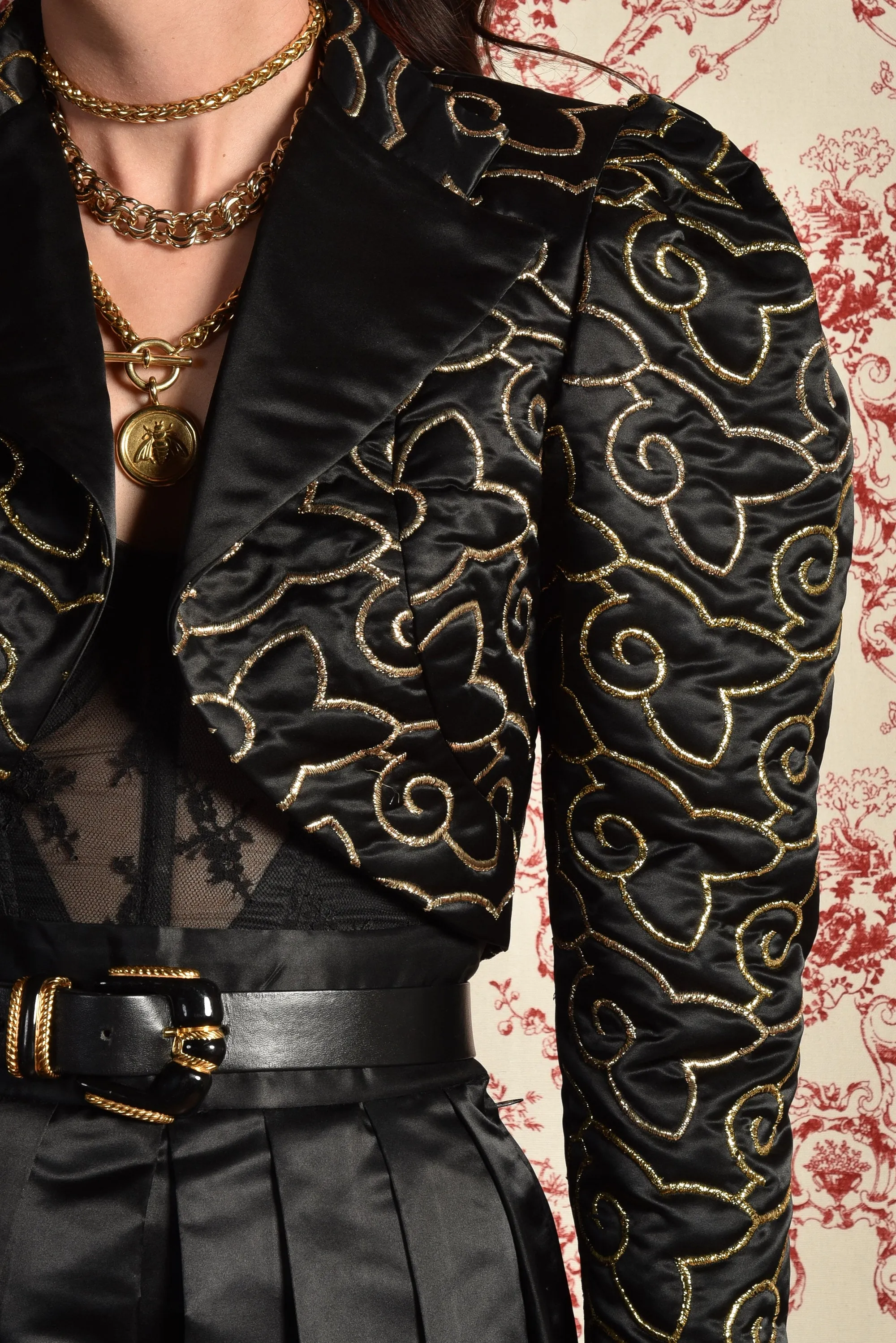 Alessia 1980s Metallic Ensemble