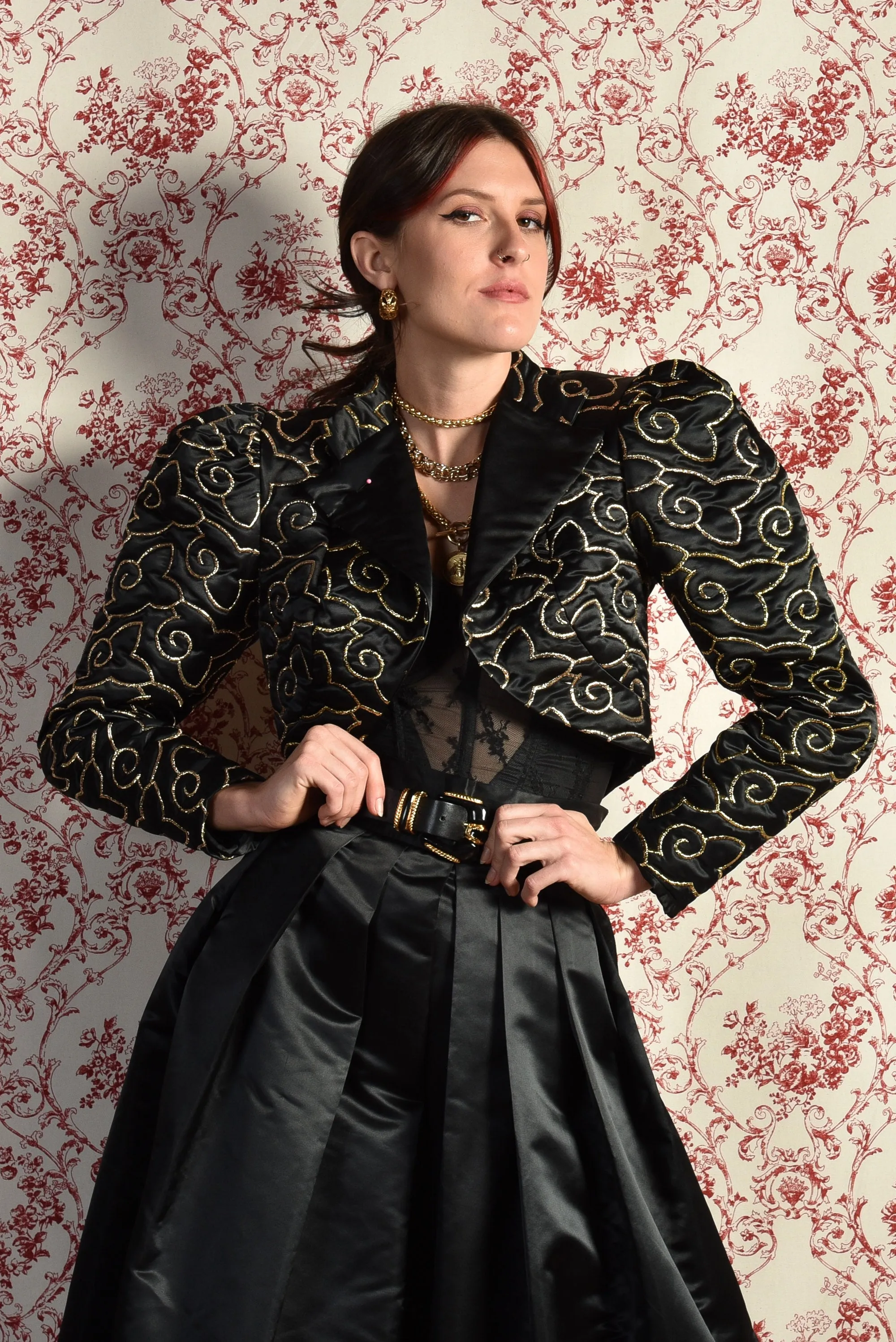 Alessia 1980s Metallic Ensemble