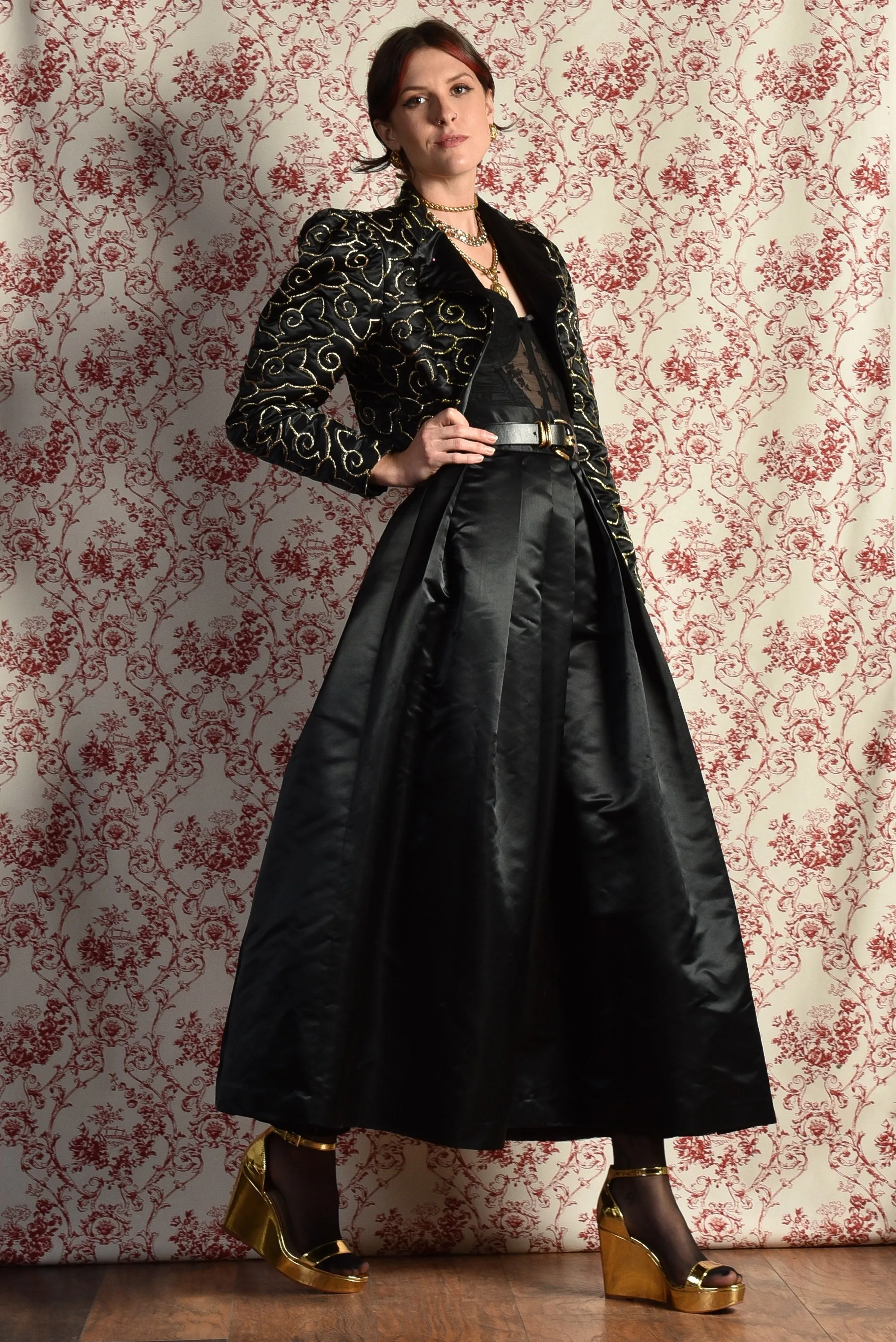 Alessia 1980s Metallic Ensemble