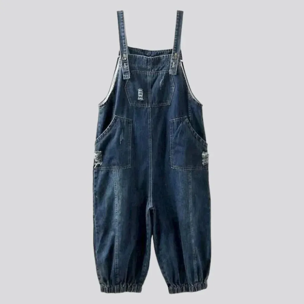 Baggy jean dungaree overall for women