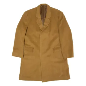 Cashmere Blend Overcoat Coat Brown Mens M