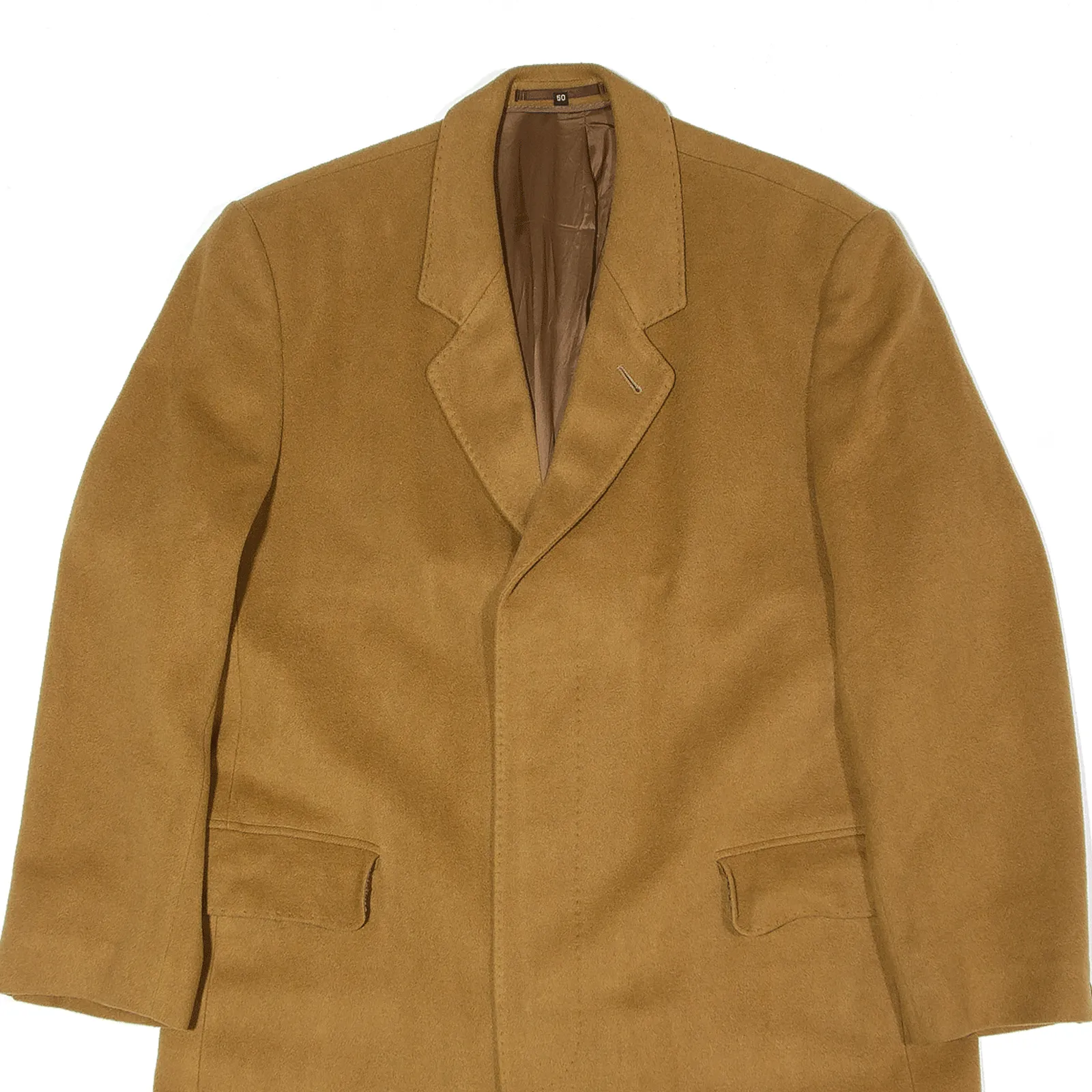 Cashmere Blend Overcoat Coat Brown Mens M