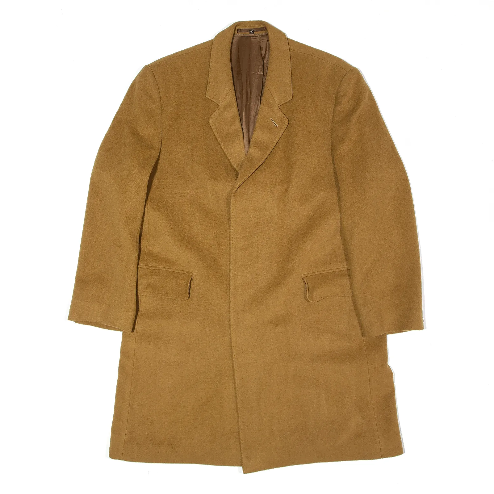 Cashmere Blend Overcoat Coat Brown Mens M