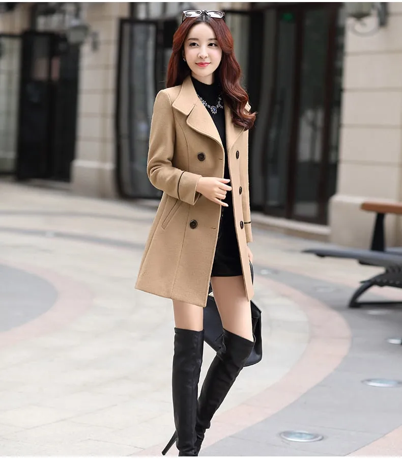 Cashmere Long Coat Slim Fit
