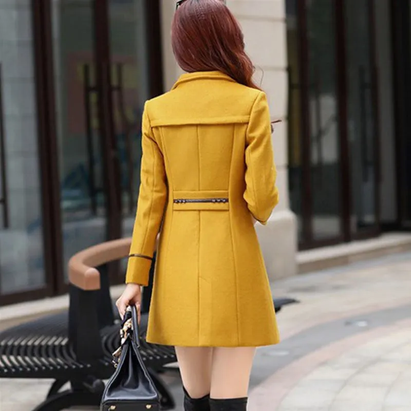 Cashmere Long Coat Slim Fit