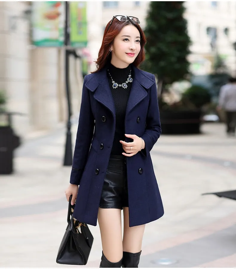 Cashmere Long Coat Slim Fit