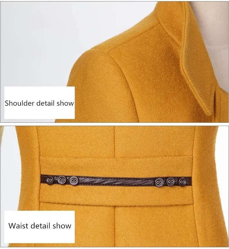 Cashmere Long Coat Slim Fit