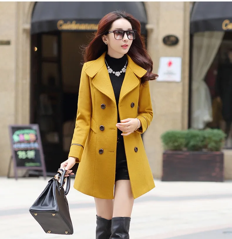 Cashmere Long Coat Slim Fit