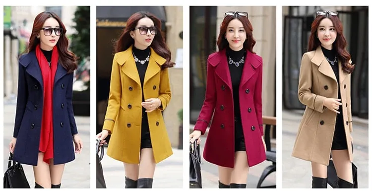 Cashmere Long Coat Slim Fit