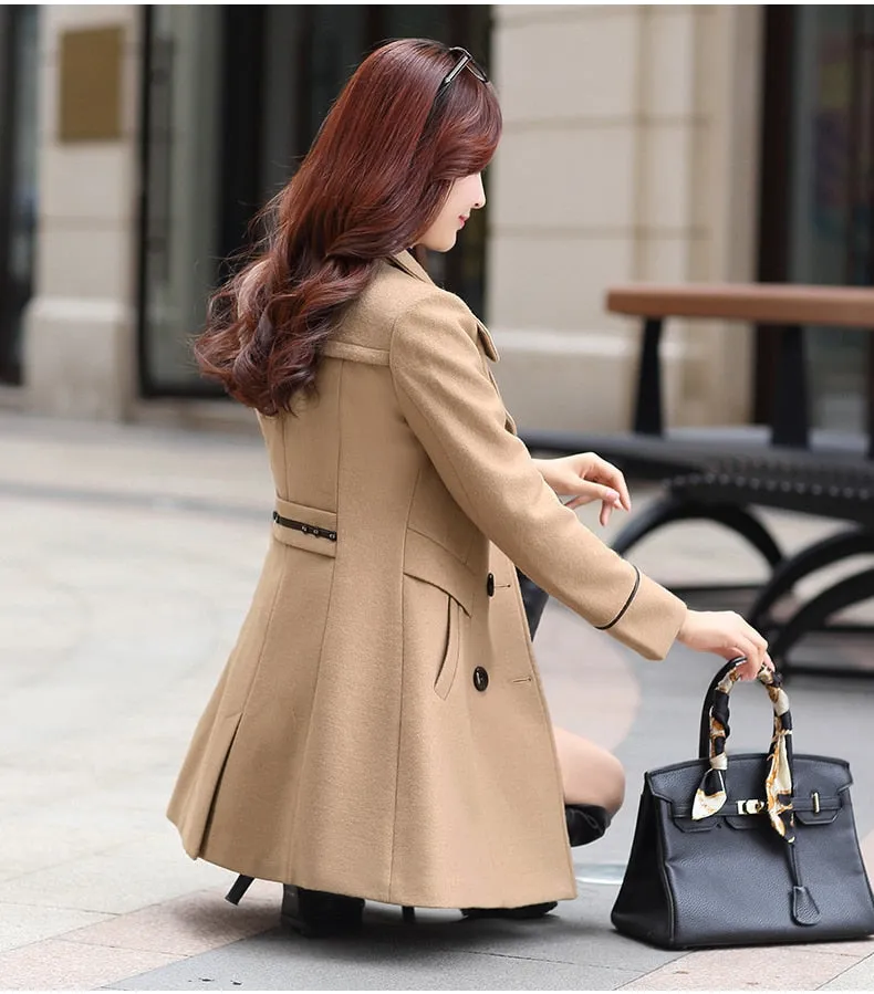 Cashmere Long Coat Slim Fit