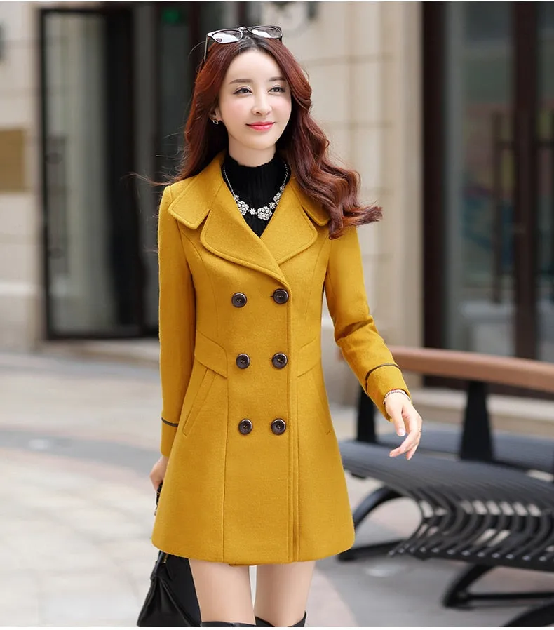 Cashmere Long Coat Slim Fit