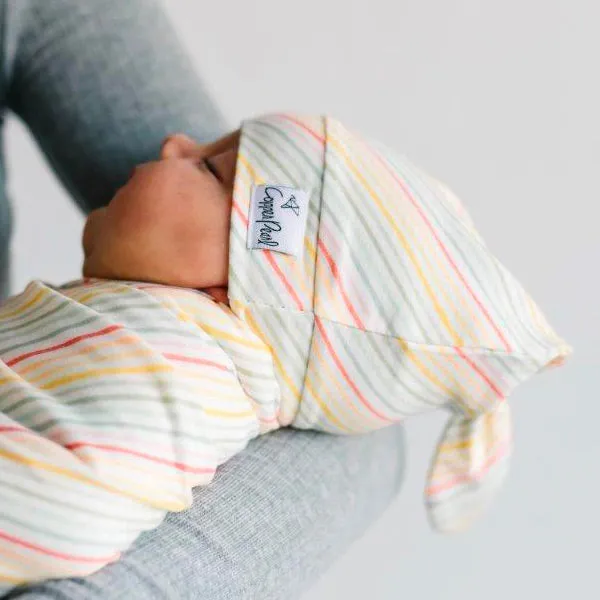 Copper Pearl Newborn Top Knot Hat - Rainee