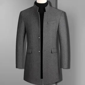 Damien Noble Wool Blend Overcoat