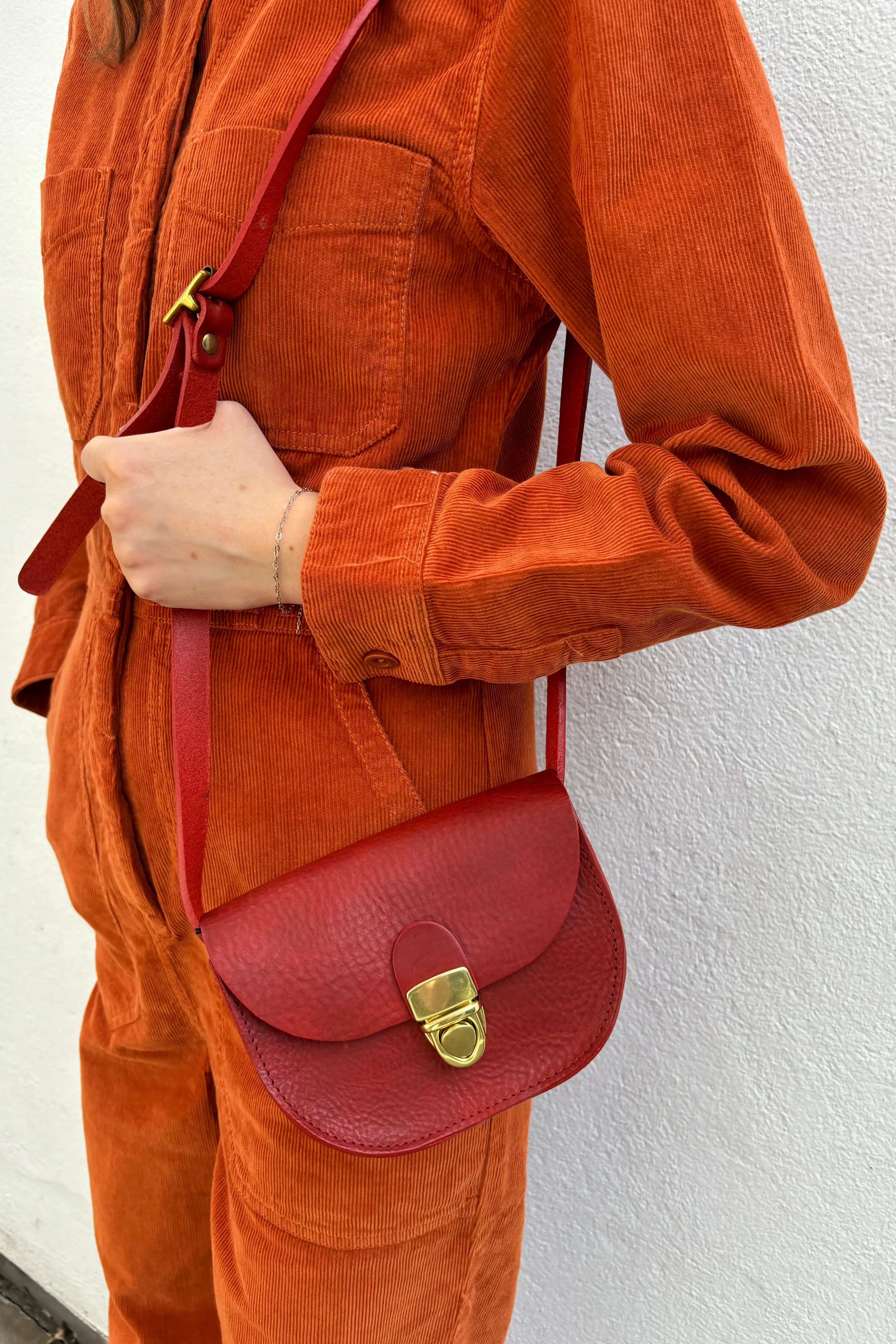 Dedicated Docksta Cinnamon Orange Corduroy Overalls