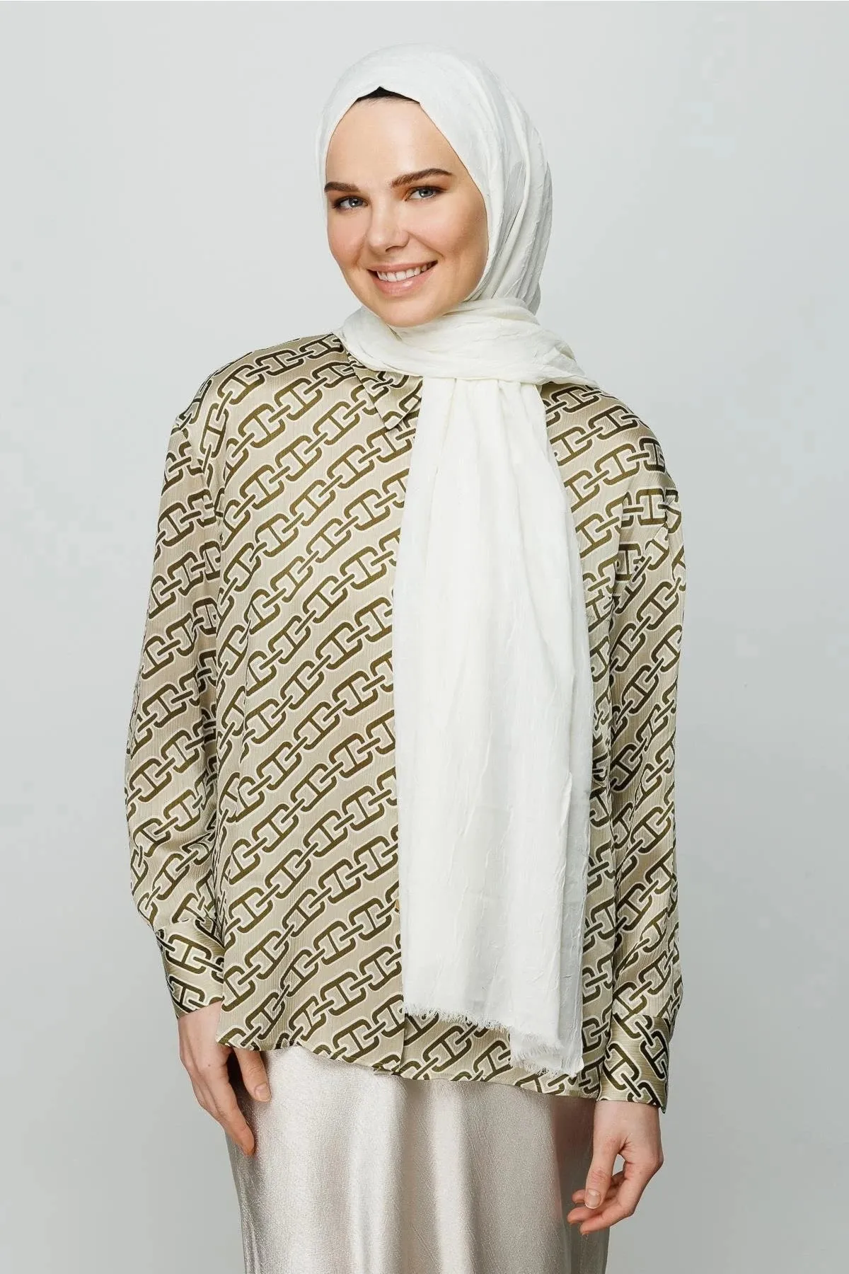 Ecru Bamboo Hijab