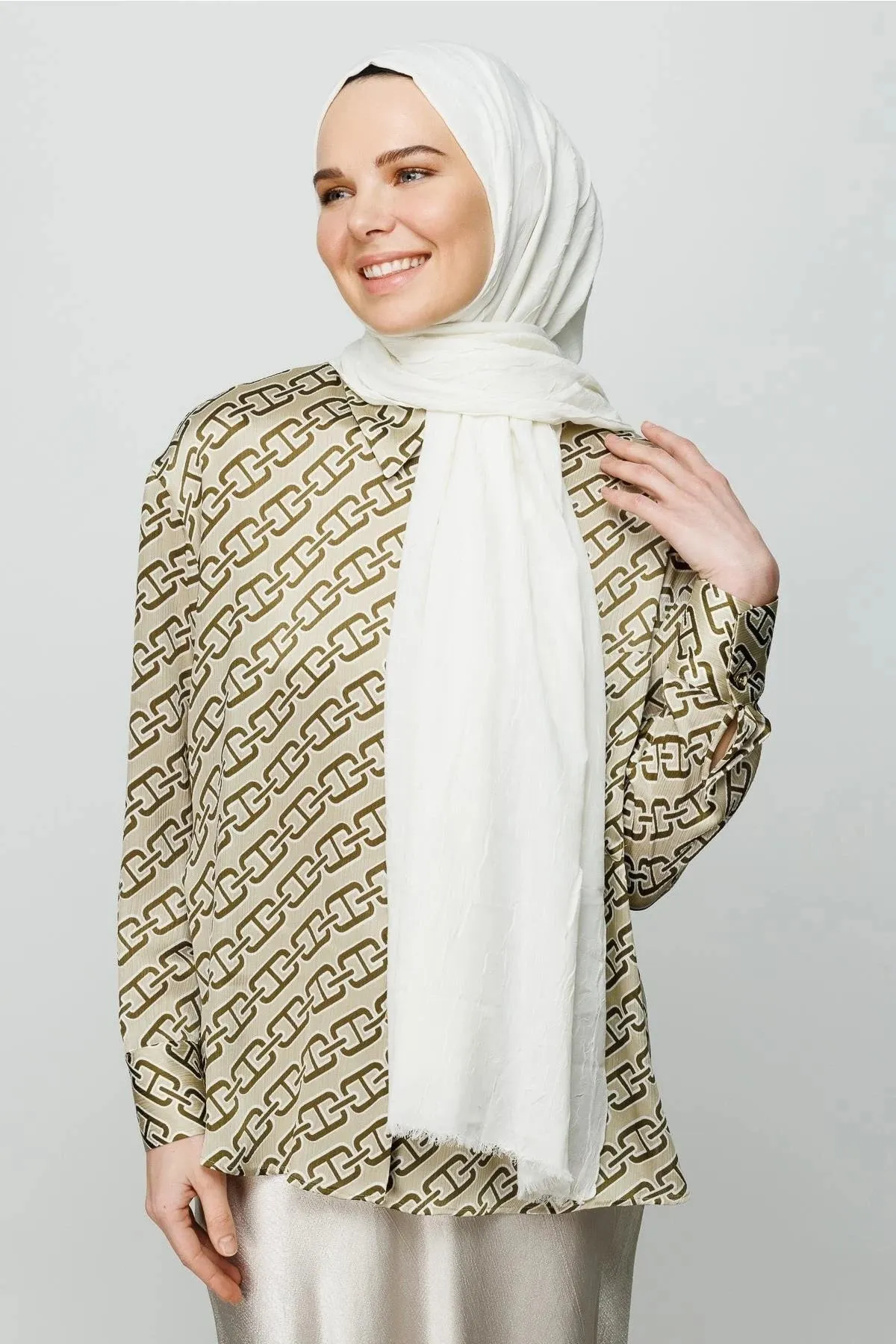 Ecru Bamboo Hijab