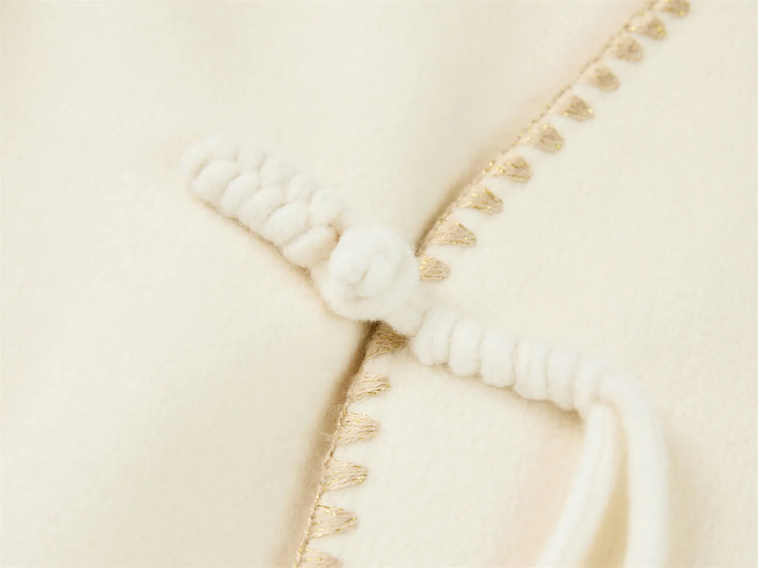 EP YAYING Double-Faced Wool Overcoat