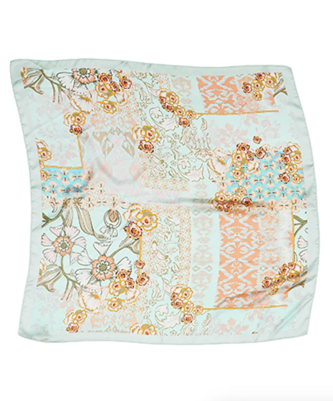 Floral Printed Silky Bandana