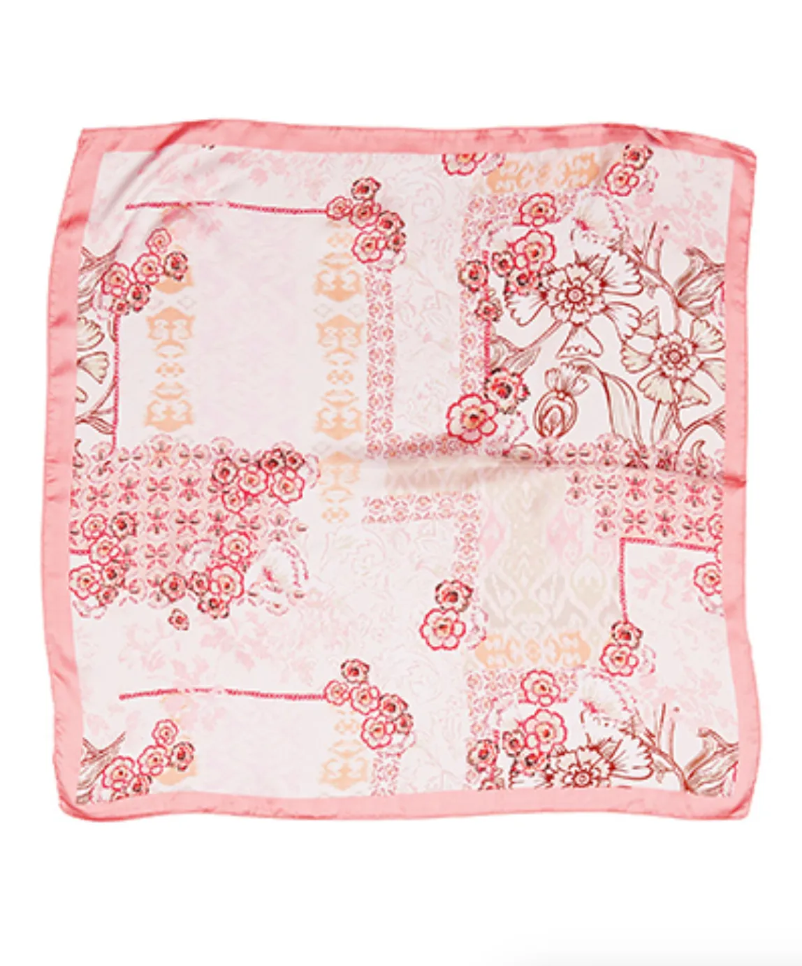 Floral Printed Silky Bandana