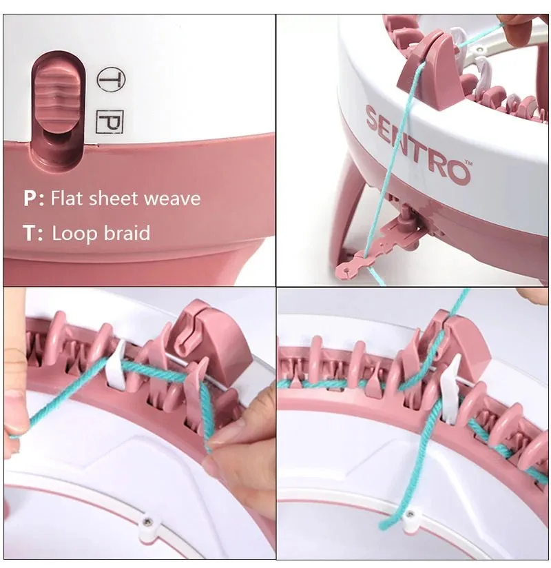 Hand Weaving Double Loom Knitting Machine for Scarves Hats and Socks - 40 Needle