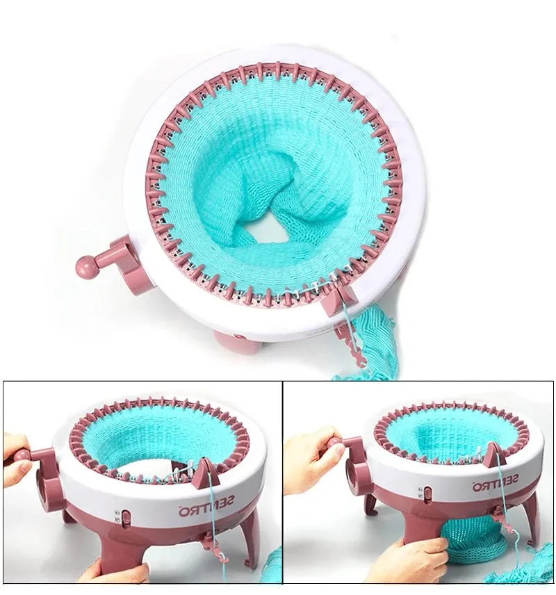 Hand Weaving Double Loom Knitting Machine for Scarves Hats and Socks - 40 Needle