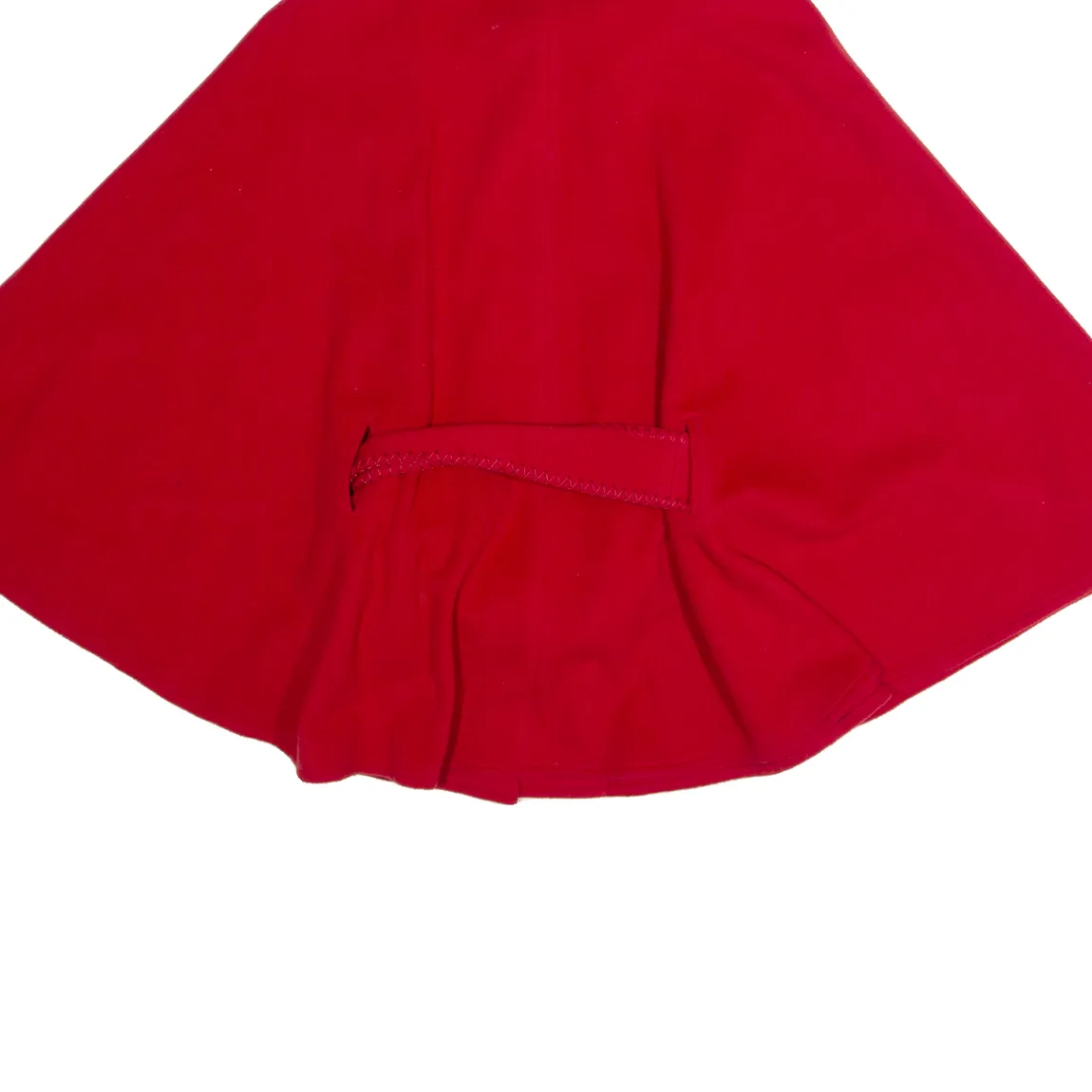 JIMMY HOURIHAN Poncho Cape Womens Overcoat Jacket Red Cashmere S