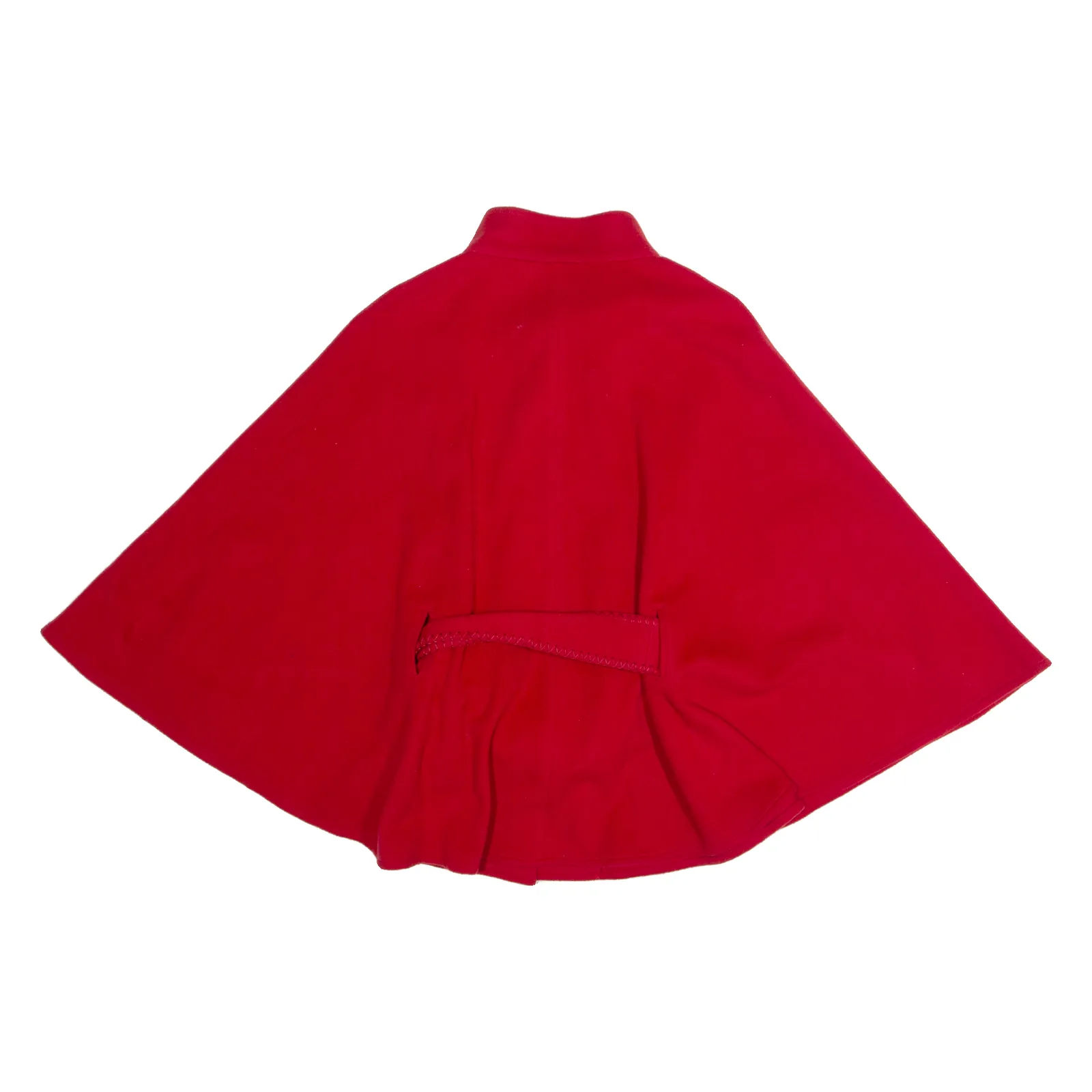 JIMMY HOURIHAN Poncho Cape Womens Overcoat Jacket Red Cashmere S