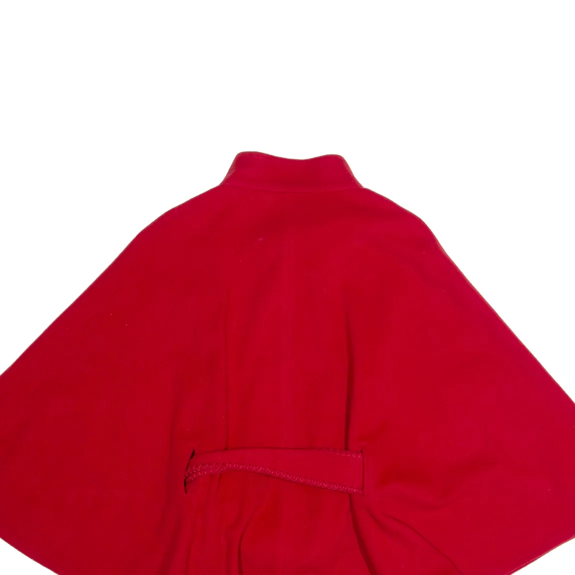 JIMMY HOURIHAN Poncho Cape Womens Overcoat Jacket Red Cashmere S
