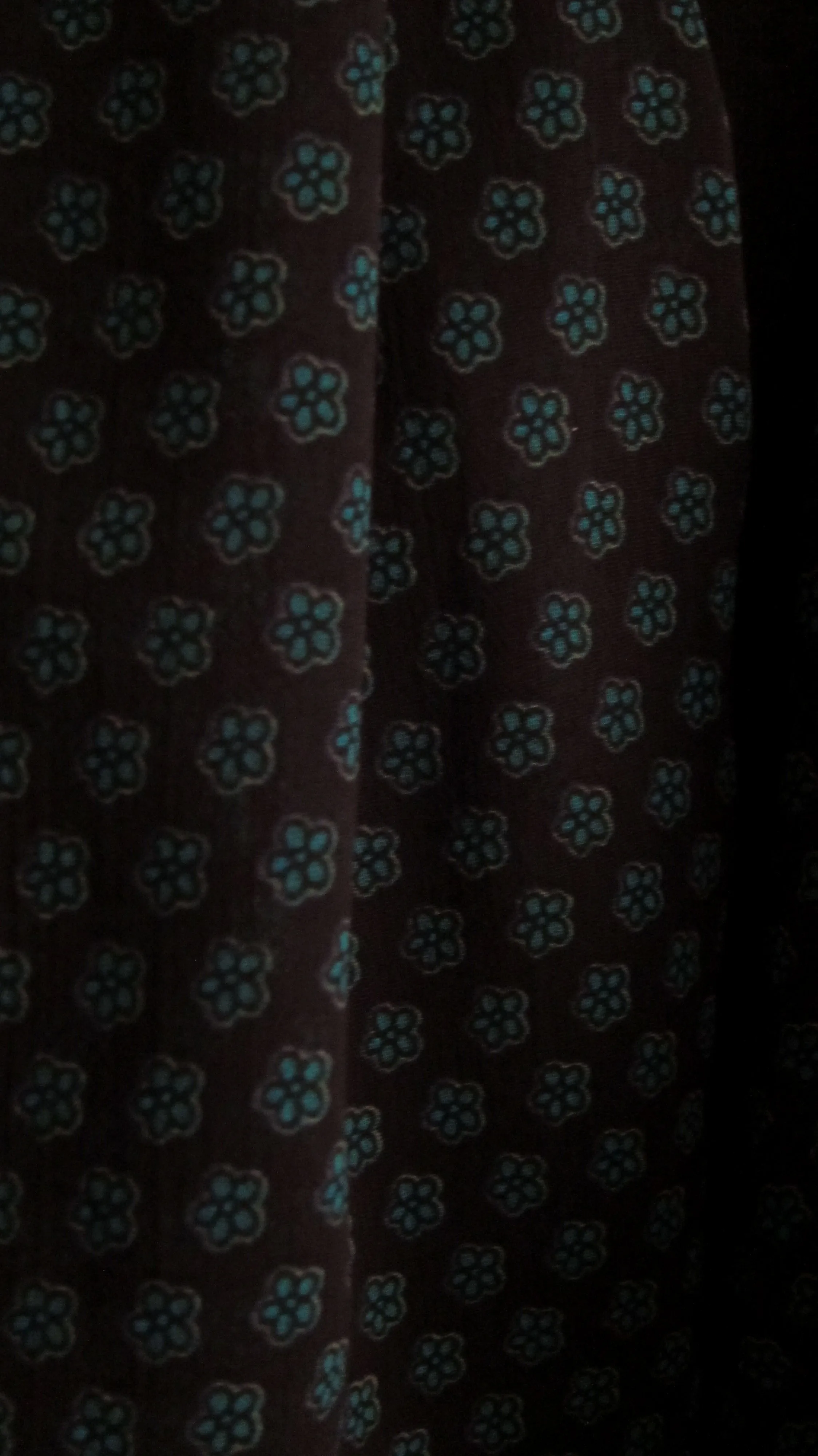 Ladies Black And Green Fine Floral Print Scarf