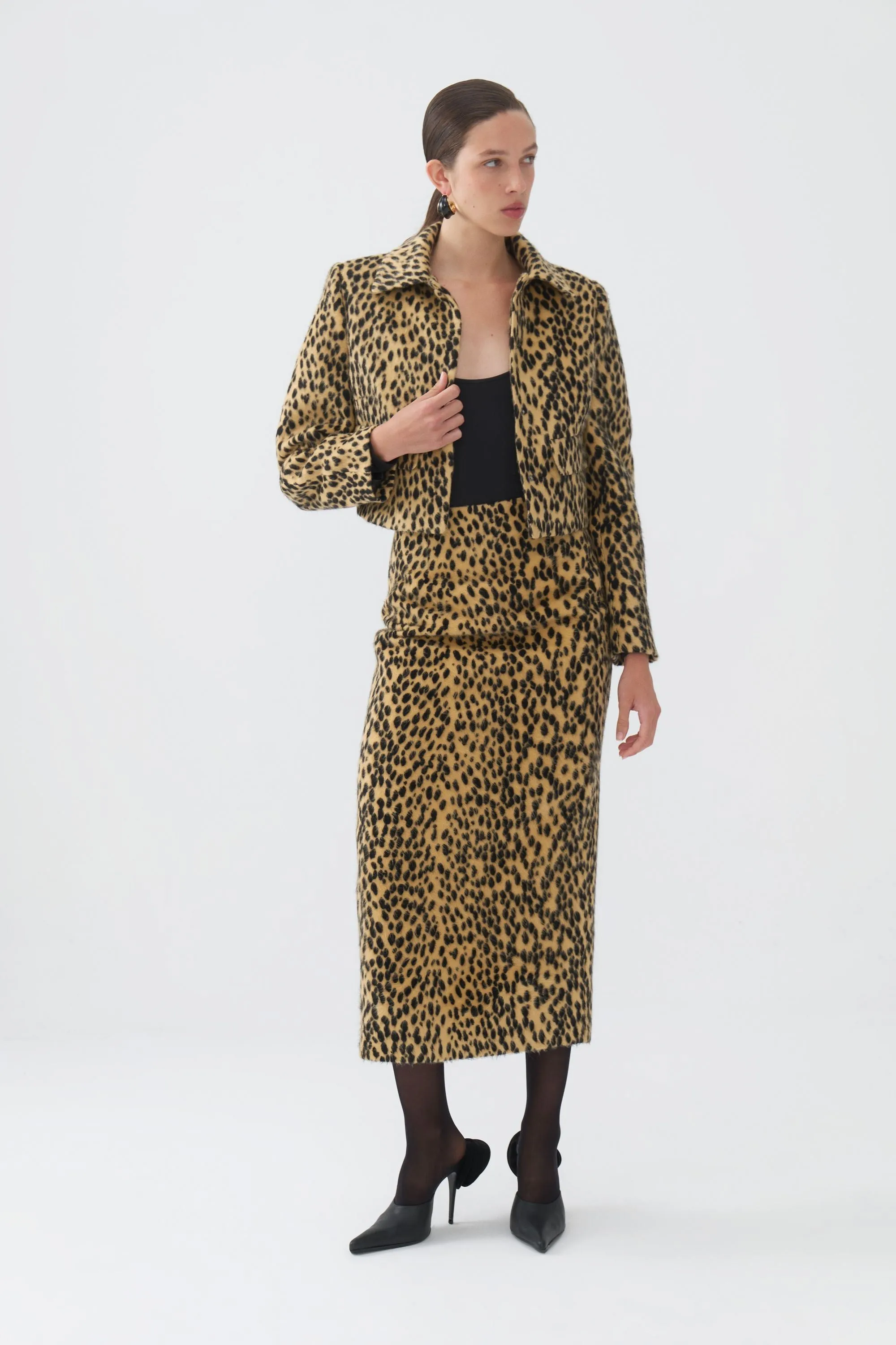 Leopard Crop Jacket