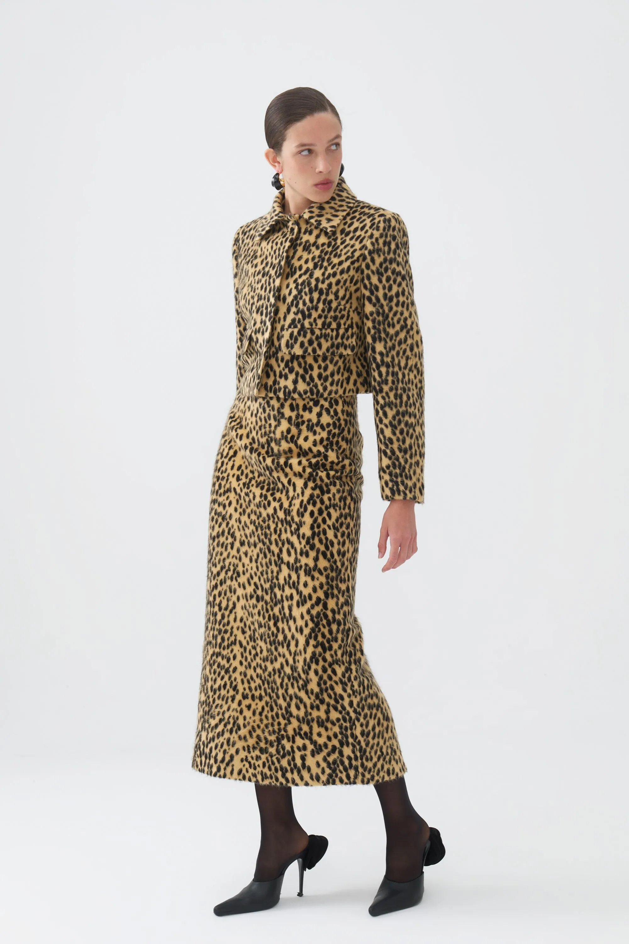 Leopard Crop Jacket