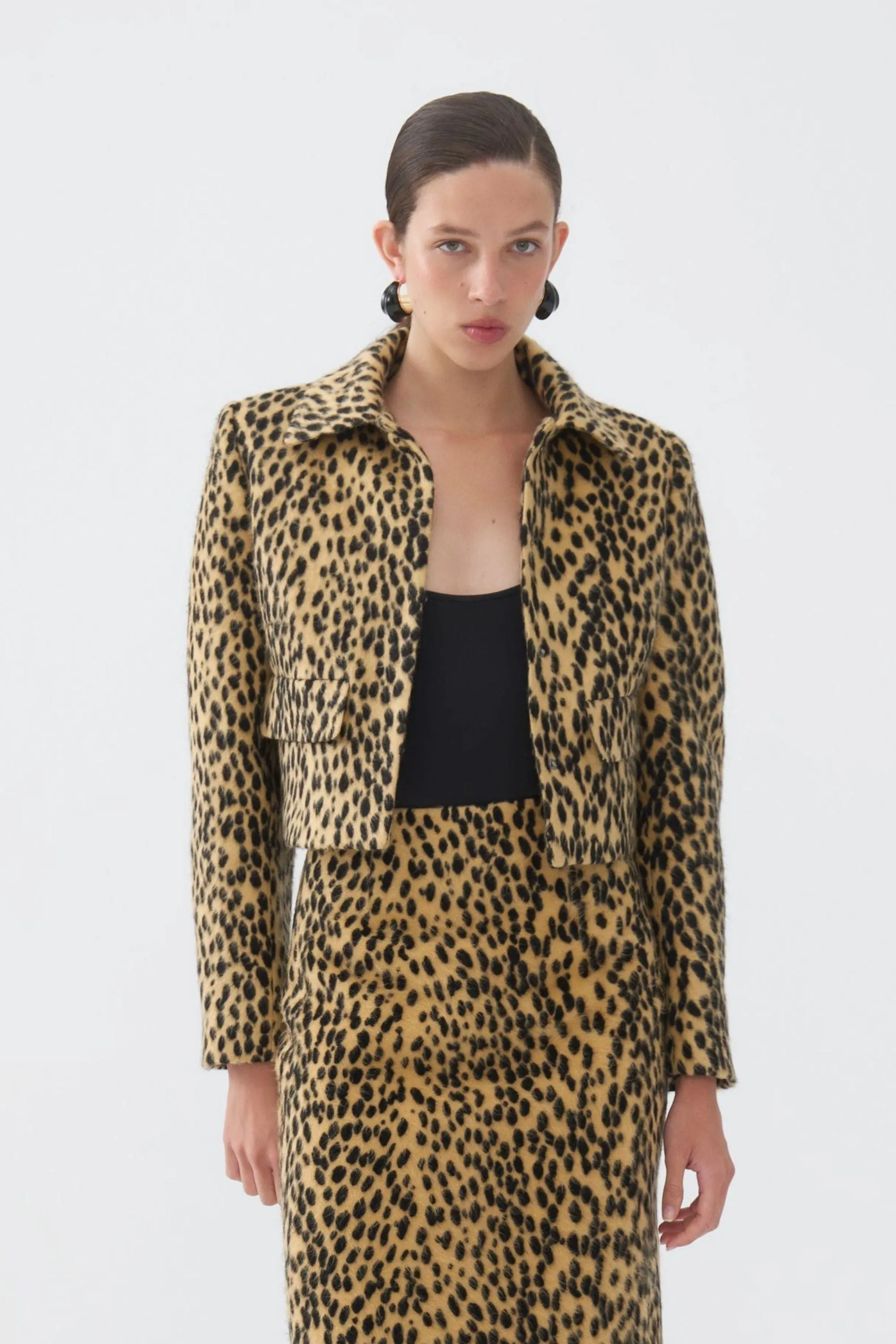 Leopard Crop Jacket