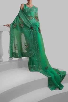 Luxe Edit '23 - The Emerald Green Sari