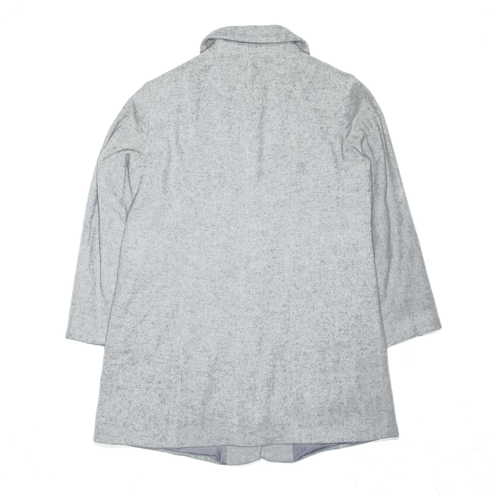 MADELEINE Wool Cashmere Grey Overcoat Jacket Womens L