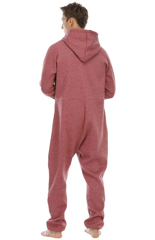 Men's Thickened Sweater Fleece Jumpsuit Onesie