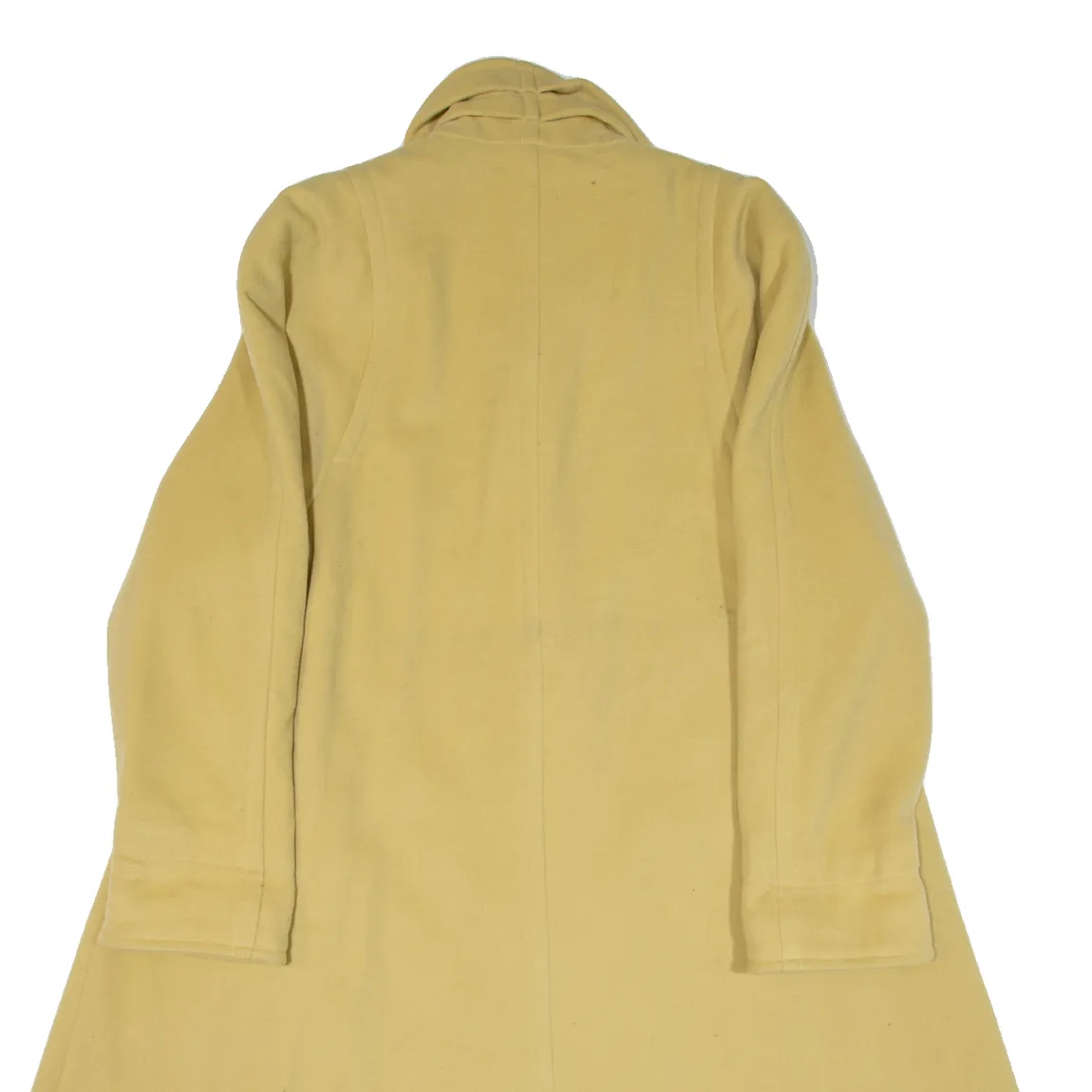 MENUETTO Womens Overcoat Coat Yellow Knit Cashmere L