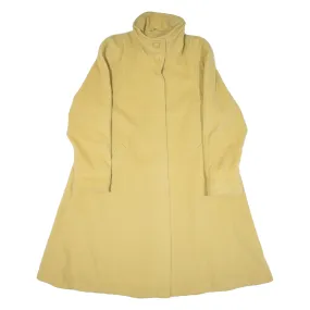 MENUETTO Womens Overcoat Coat Yellow Knit Cashmere L