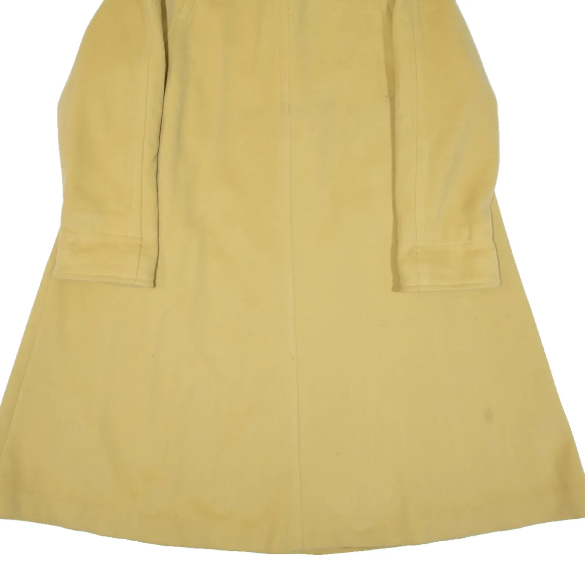 MENUETTO Womens Overcoat Coat Yellow Knit Cashmere L