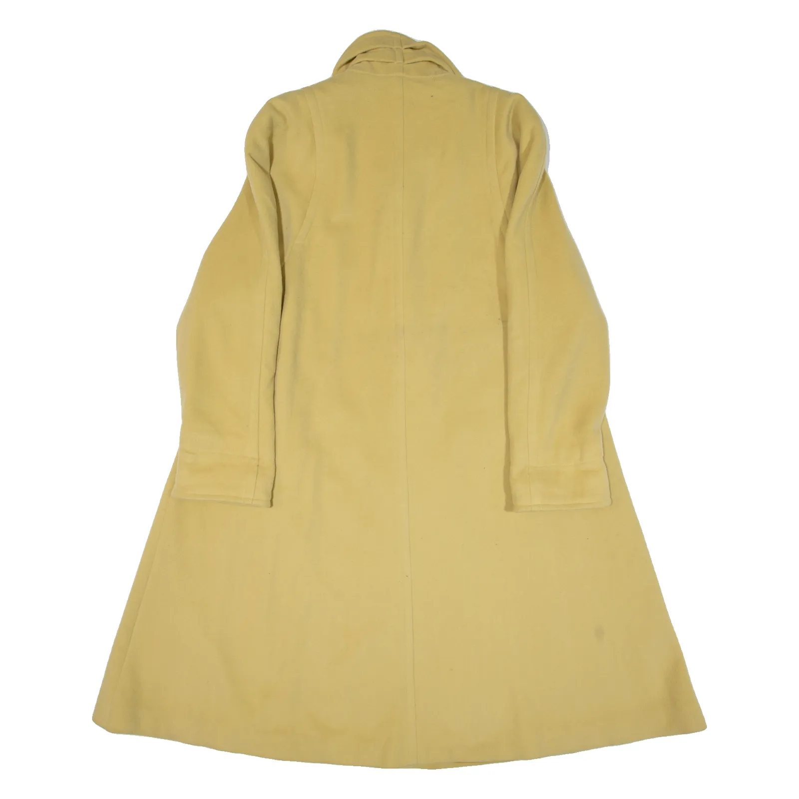 MENUETTO Womens Overcoat Coat Yellow Knit Cashmere L