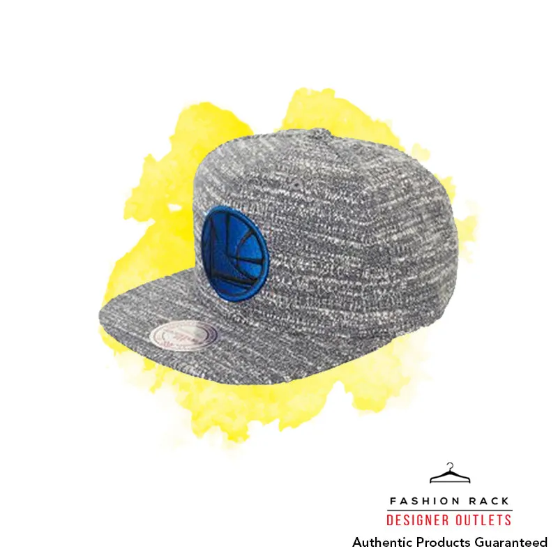 Mitchell & Ness Grey Noise Snapback Golden State Warriors Grey/Blue