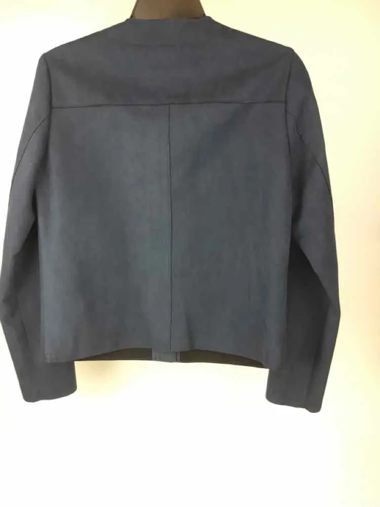 Molly Bracken Size S/M Navy NWT Cropped faux suede Jacket