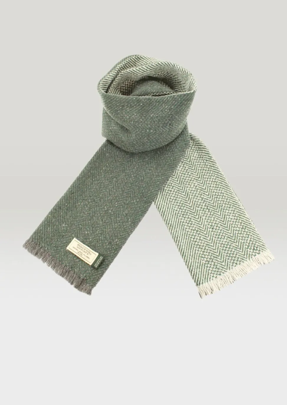 Mucros Donegal Scarf | Soft Green