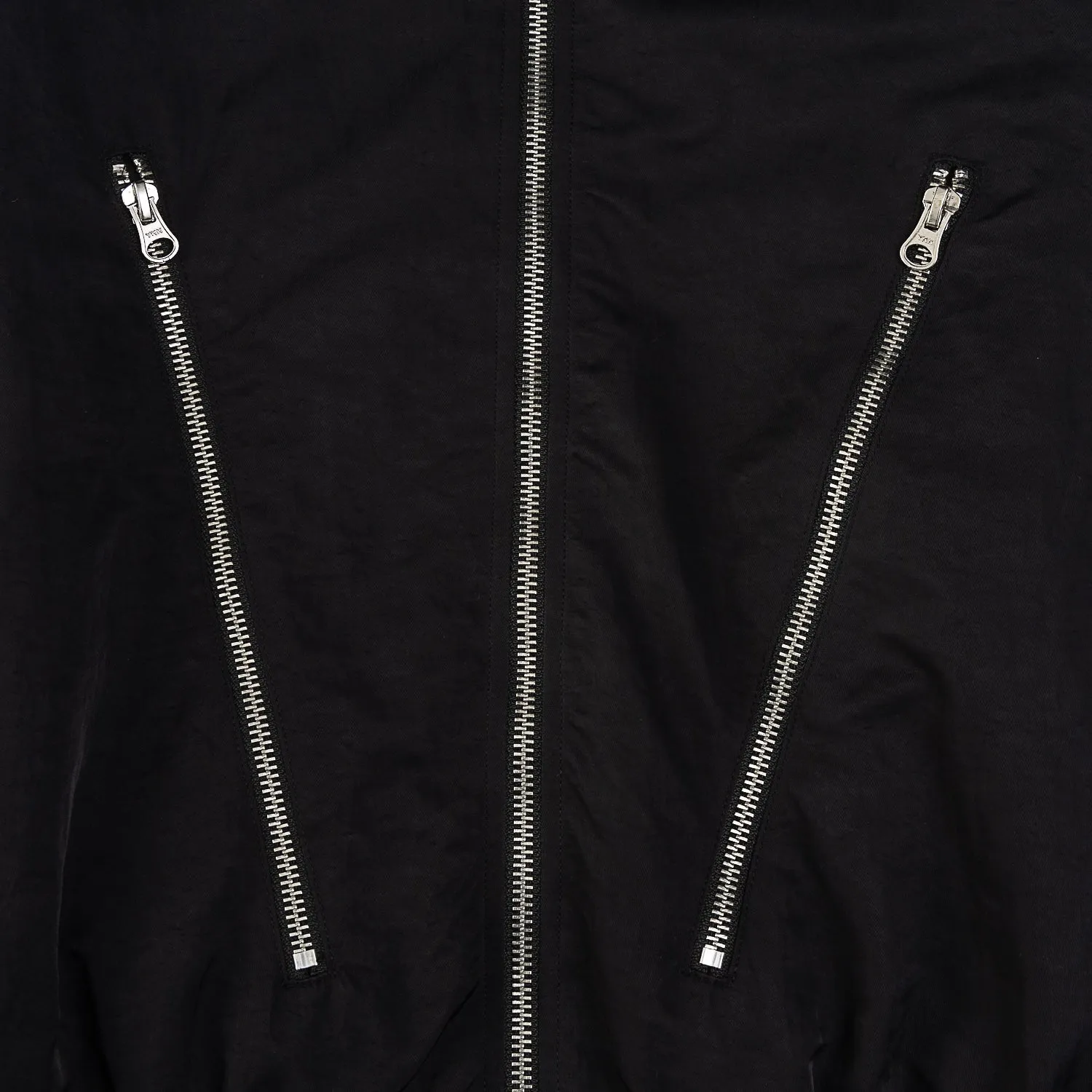 NEUTRAL SOCIETY CROPPED FLIGHT JACKET-BLACK