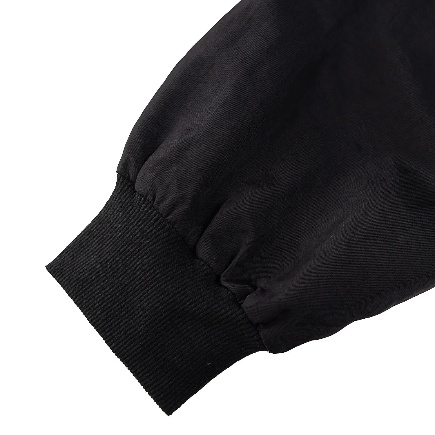 NEUTRAL SOCIETY CROPPED FLIGHT JACKET-BLACK