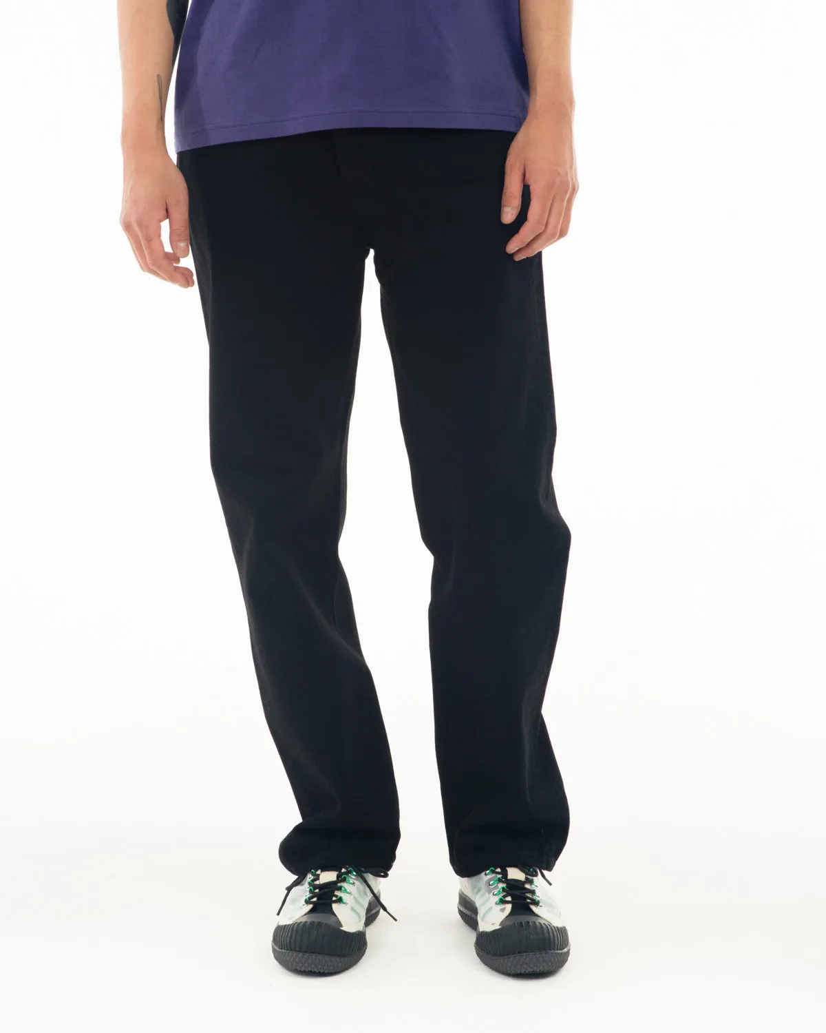 Off Planet Work Wear Straight Leg Denim - Rinsed Black