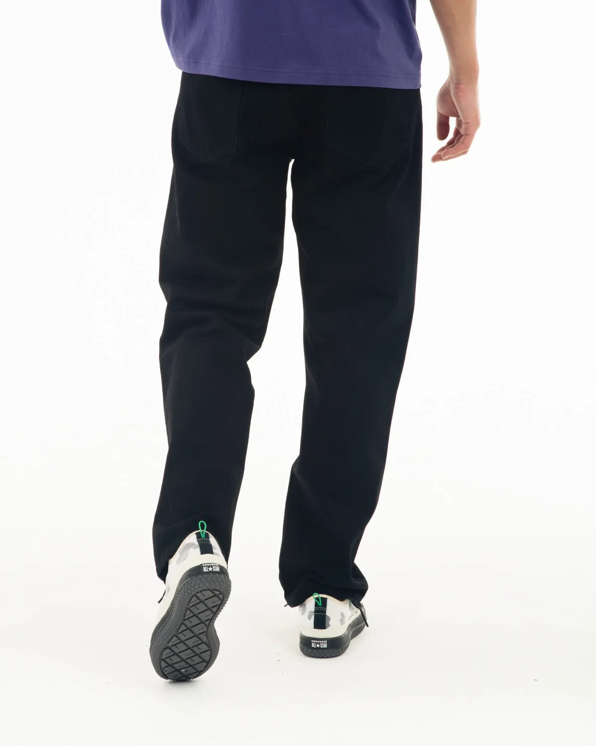 Off Planet Work Wear Straight Leg Denim - Rinsed Black