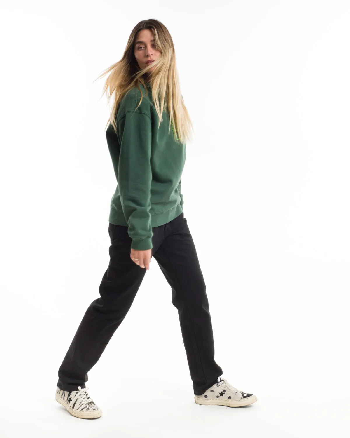 Off Planet Work Wear Straight Leg Denim - Rinsed Black