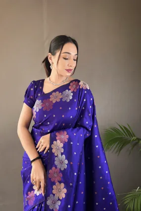 Ready to Wear Copper Floral Banarasi Saree