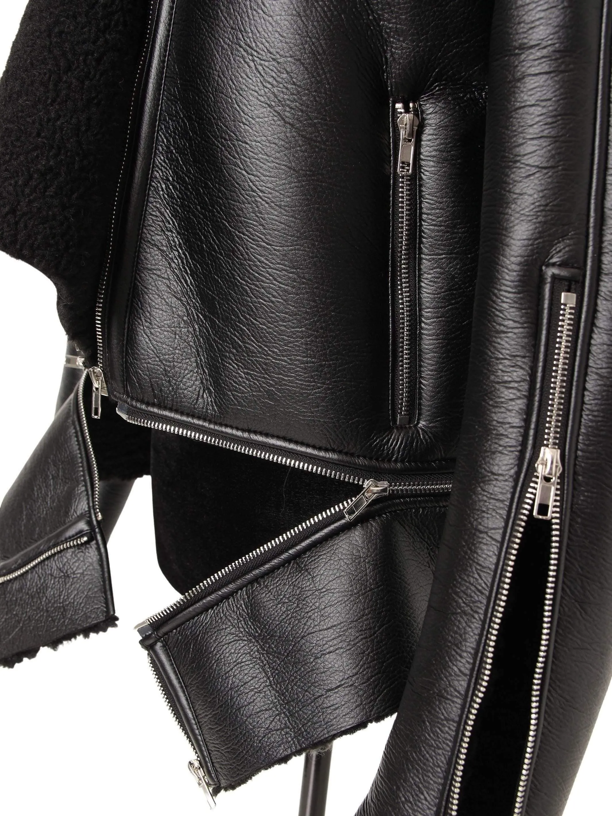 The Aviator | Sherpa Lined Leather Coat